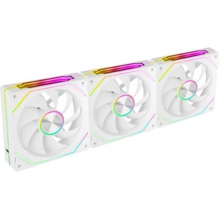 Mars Gaming MF-LINKFINITYKIT2W Kit 3 Ventiladores 12cm ARGB Infinity Mirror Blanco